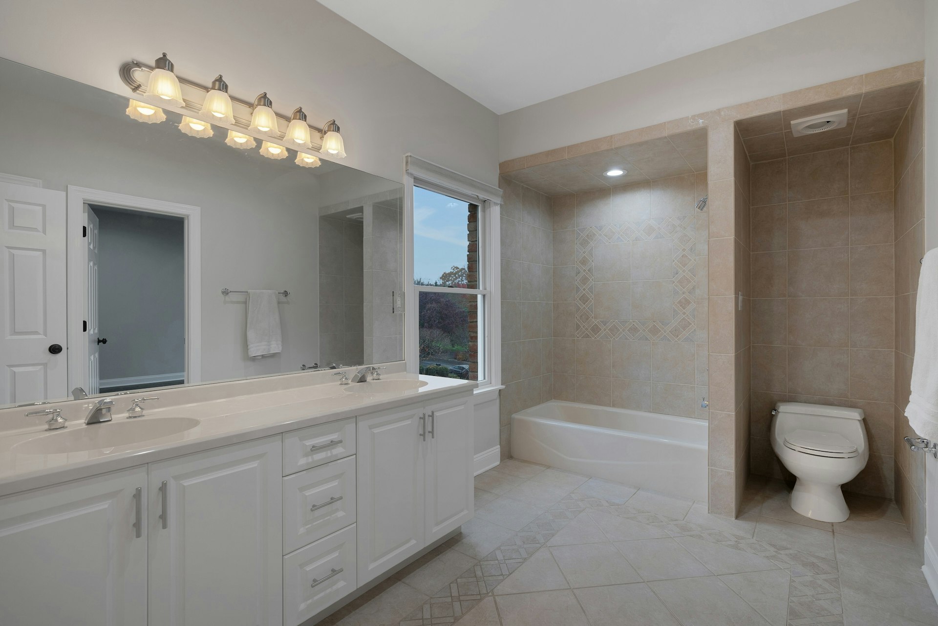 3 Kensington Court Warren, NJ 07059 - Photo 48 of 66 a bathroom with a sink a toilet and shower