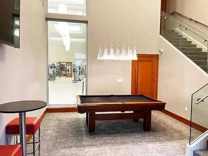 a room with furniture and window