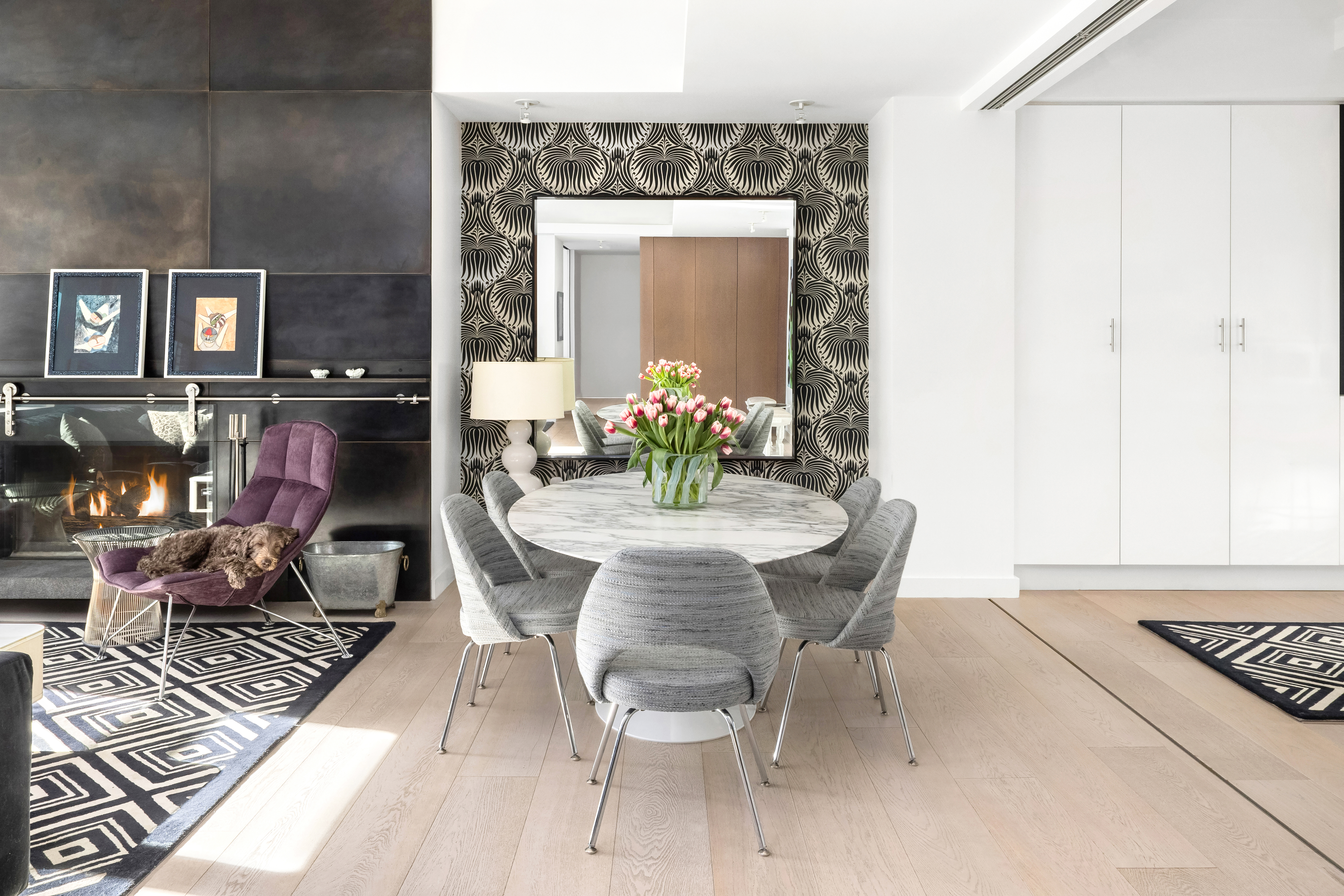 138 Reade Street, Unit 5 Manhattan, NY 10013 - Photo 5 of 23 a dining room with furniture and window