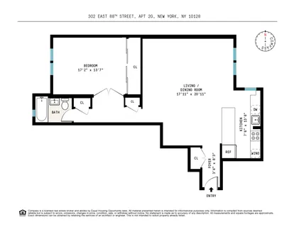 $555,000 | 302 East 88th Street, Unit 2G | Upper East Side