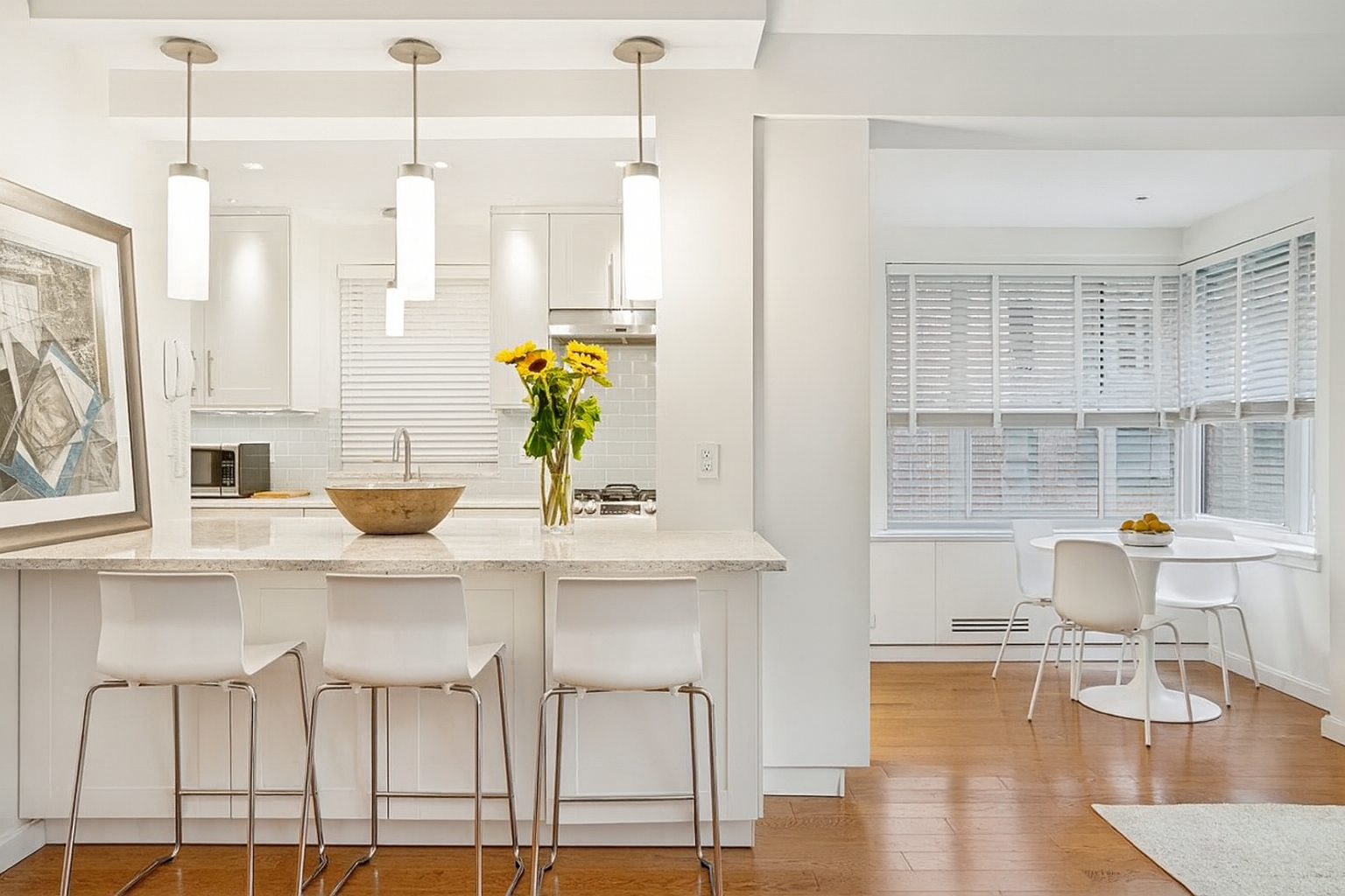 440 East 56th Street, Unit 6FGH Manhattan, NY 10022 - Photo 3 of 18 a view of a dining room with furniture and window