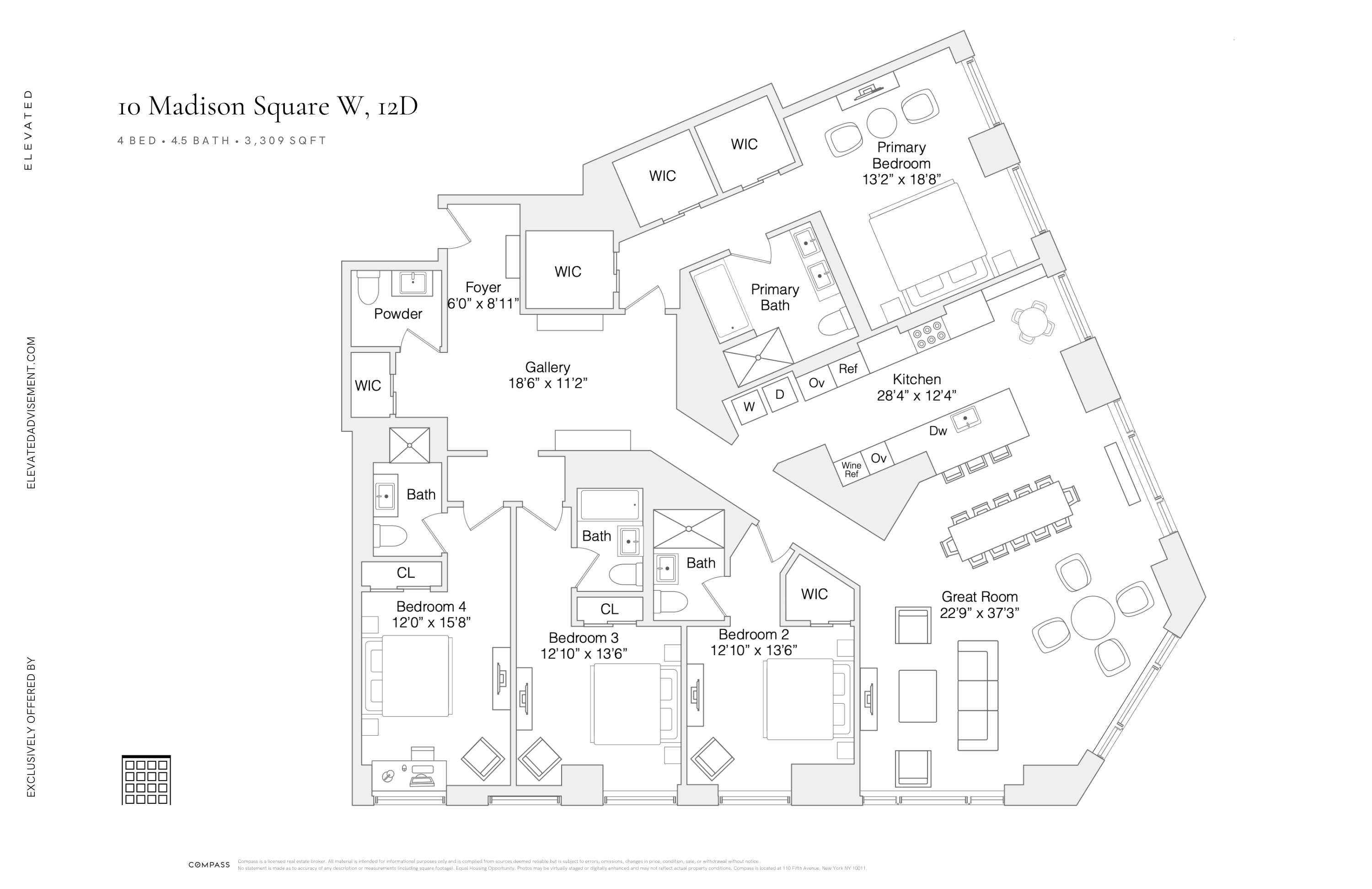 10 Madison Square West, Unit 12D Manhattan, NY 10010 - Photo 21 of 21 a picture of a bathroom with a shower