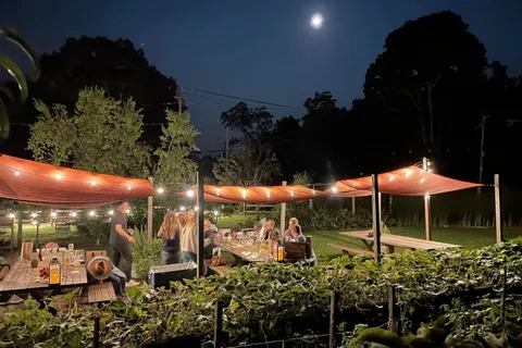 an outdoor space view with sitting space