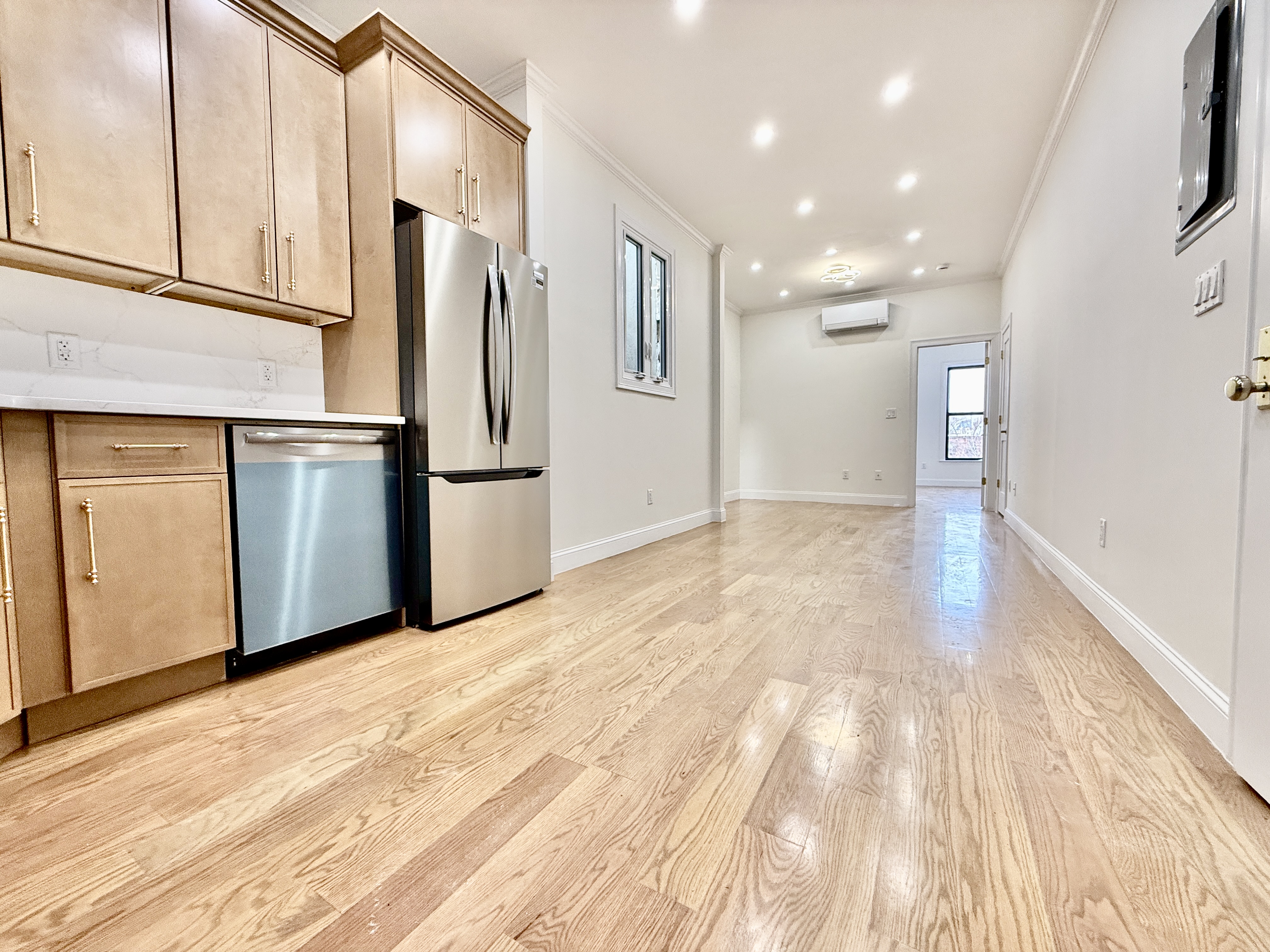 172 Union Street, Unit 4R Brooklyn, NY 11231 - Photo 2 of 9 a kitchen with stainless steel appliances granite countertop a refrigerator and a sink