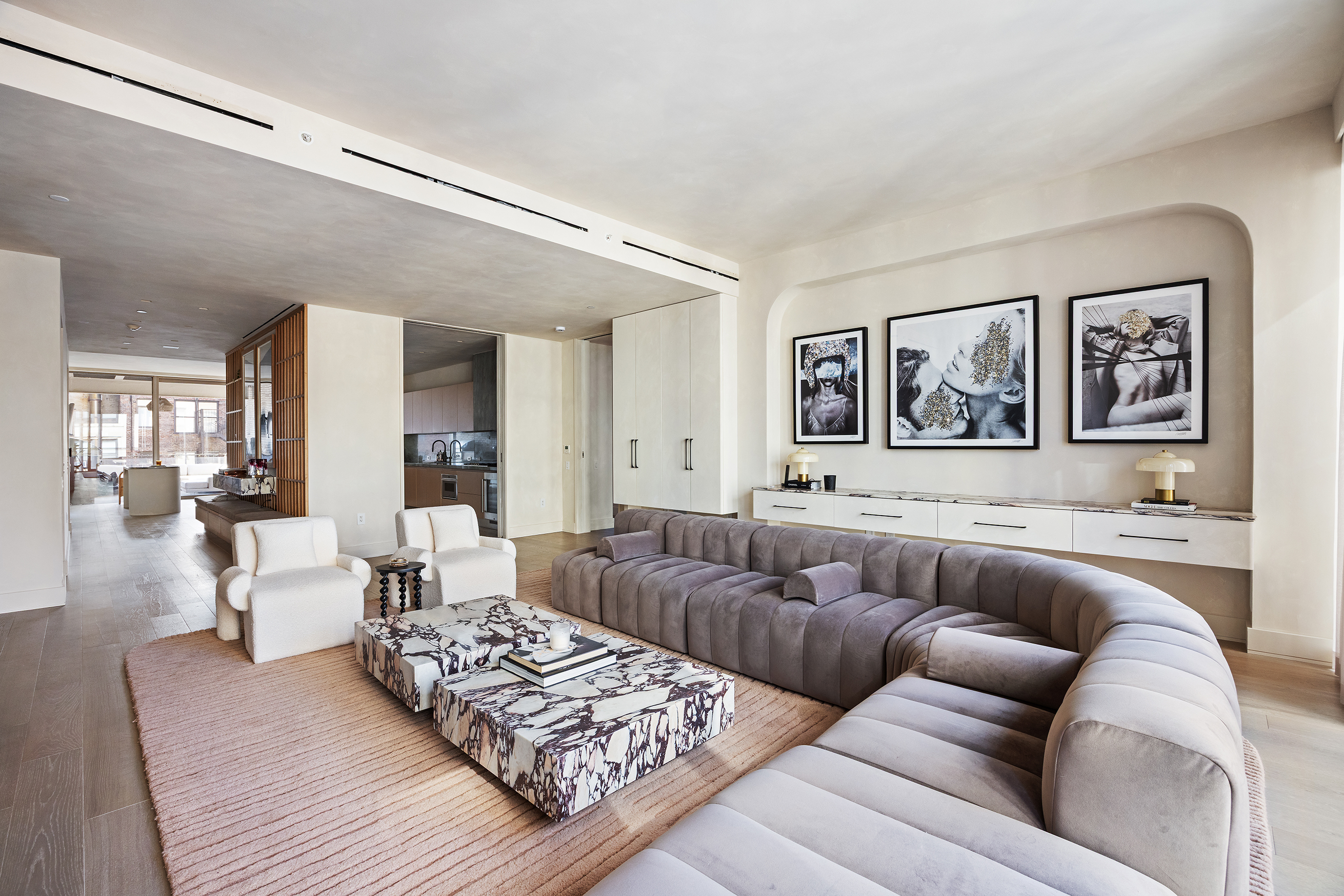 1 Great Jones Alley, Unit 10 Manhattan, NY 10012 - Photo 1 of 41 a living room with furniture and a couch