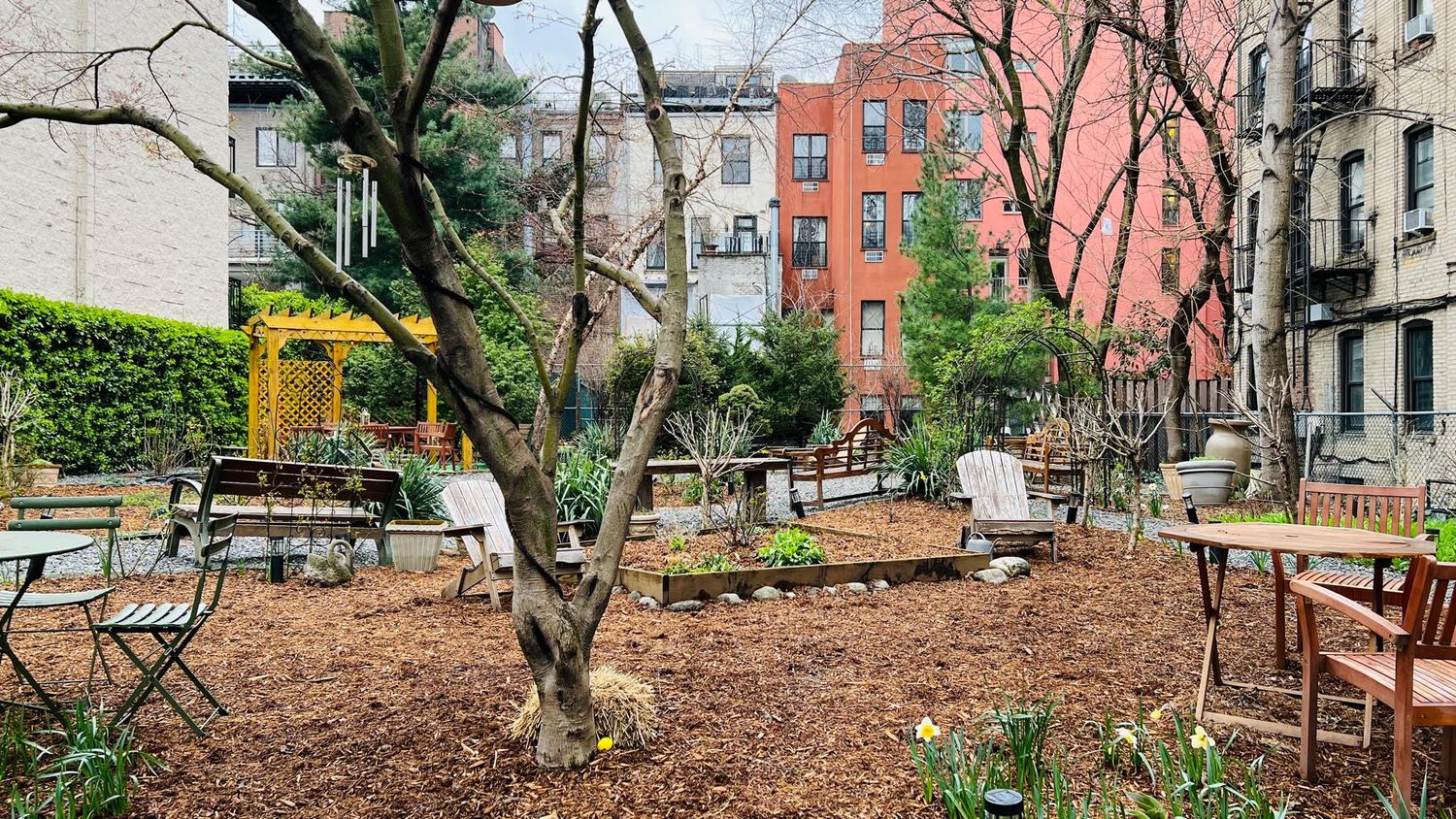 a view of outdoor space yard deck patio and fire pit