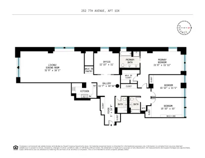 $4,595,000 | 252 7th Avenue, Unit 10X | Chelsea