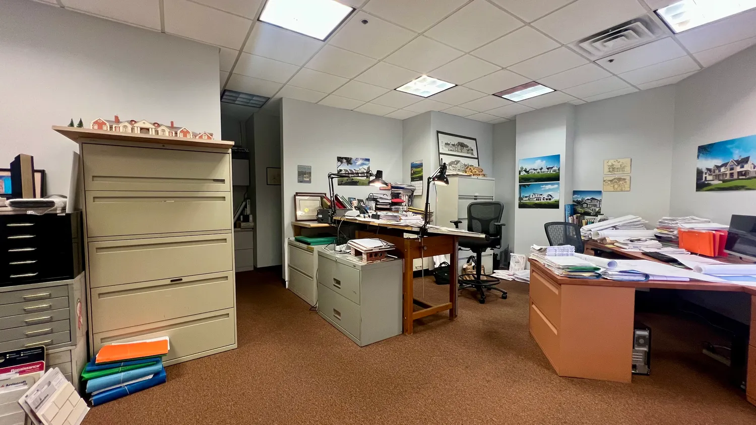 a room with storage and utility