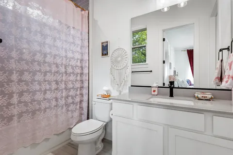 a bathroom with a sink and a toilet