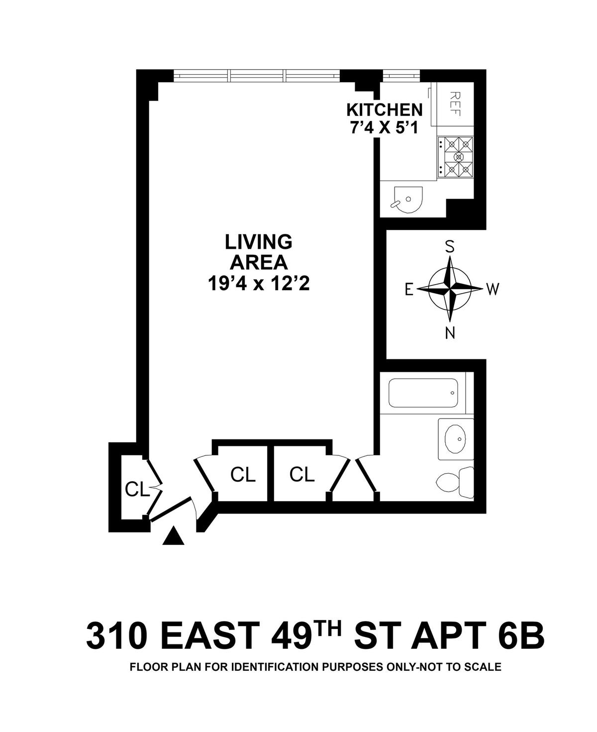 310 East 49th Street, Unit 7B Manhattan, NY 10017 - Photo 10 of 10 a picture of a wall with a white wall and a picture