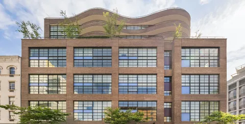 a front view of a building