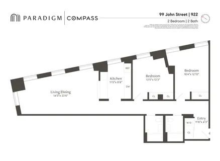 $1,395,000 | 99 John Street, Unit 922 | Financial District