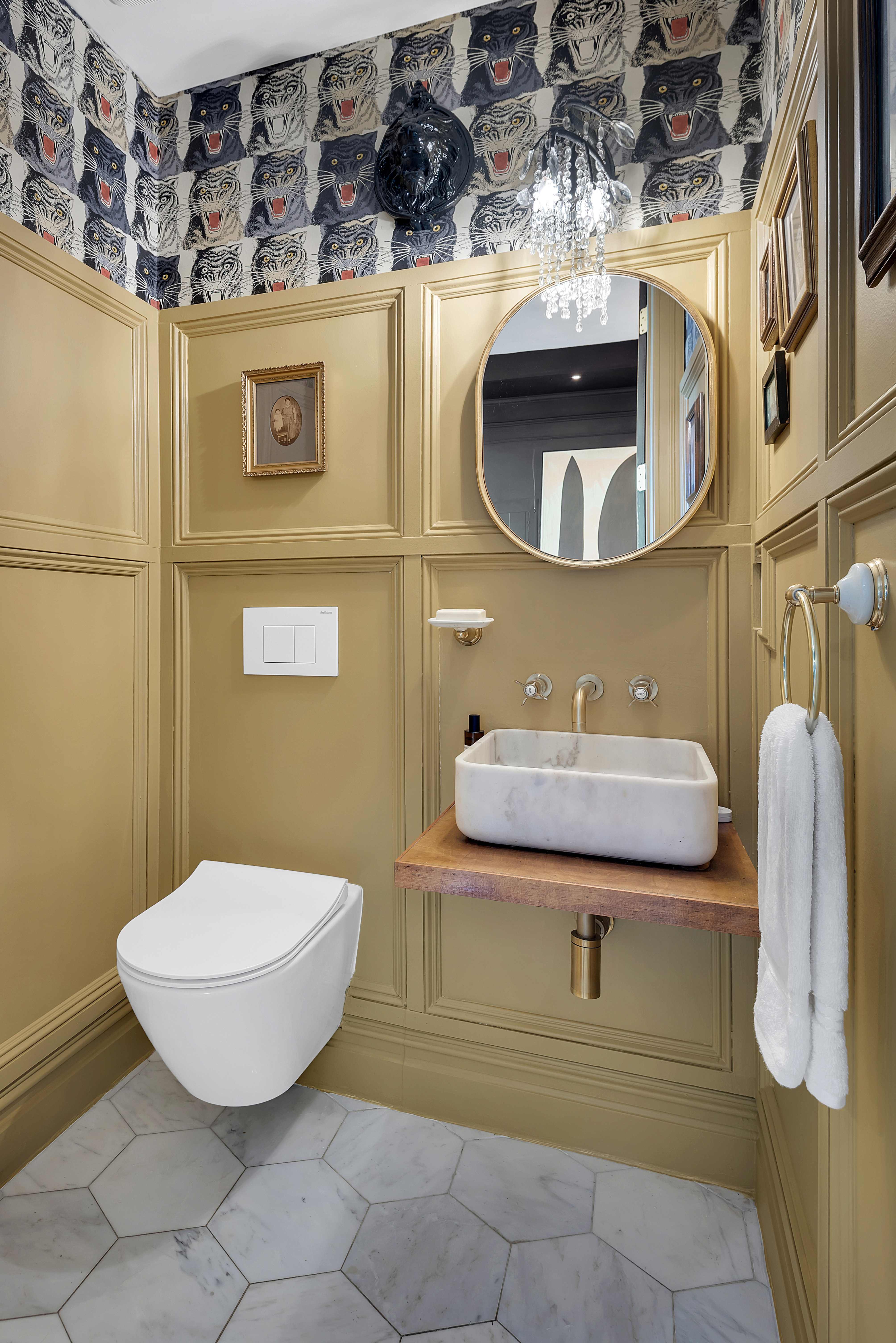 533 Decatur Street, Unit 1 Brooklyn, NY 11233 - Photo 9 of 20 a bathroom with a sink and mirror