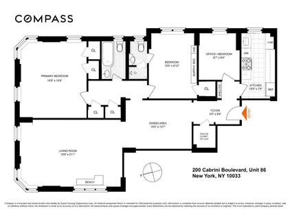$1,225,000 | 200 Cabrini Boulevard, Unit 86 | Hudson Heights