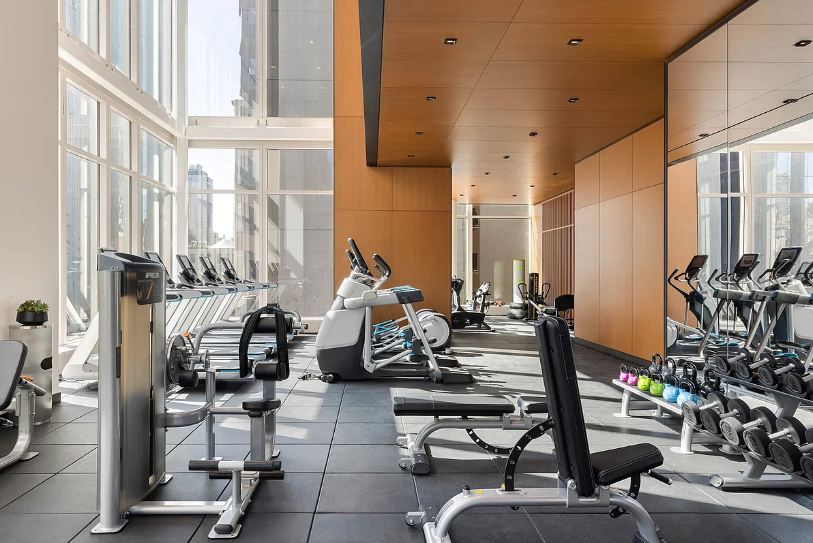 15 East 30th Street, Unit 19B Manhattan, NY 10016 - Photo 31 of 40 a view of a room with gym equipment