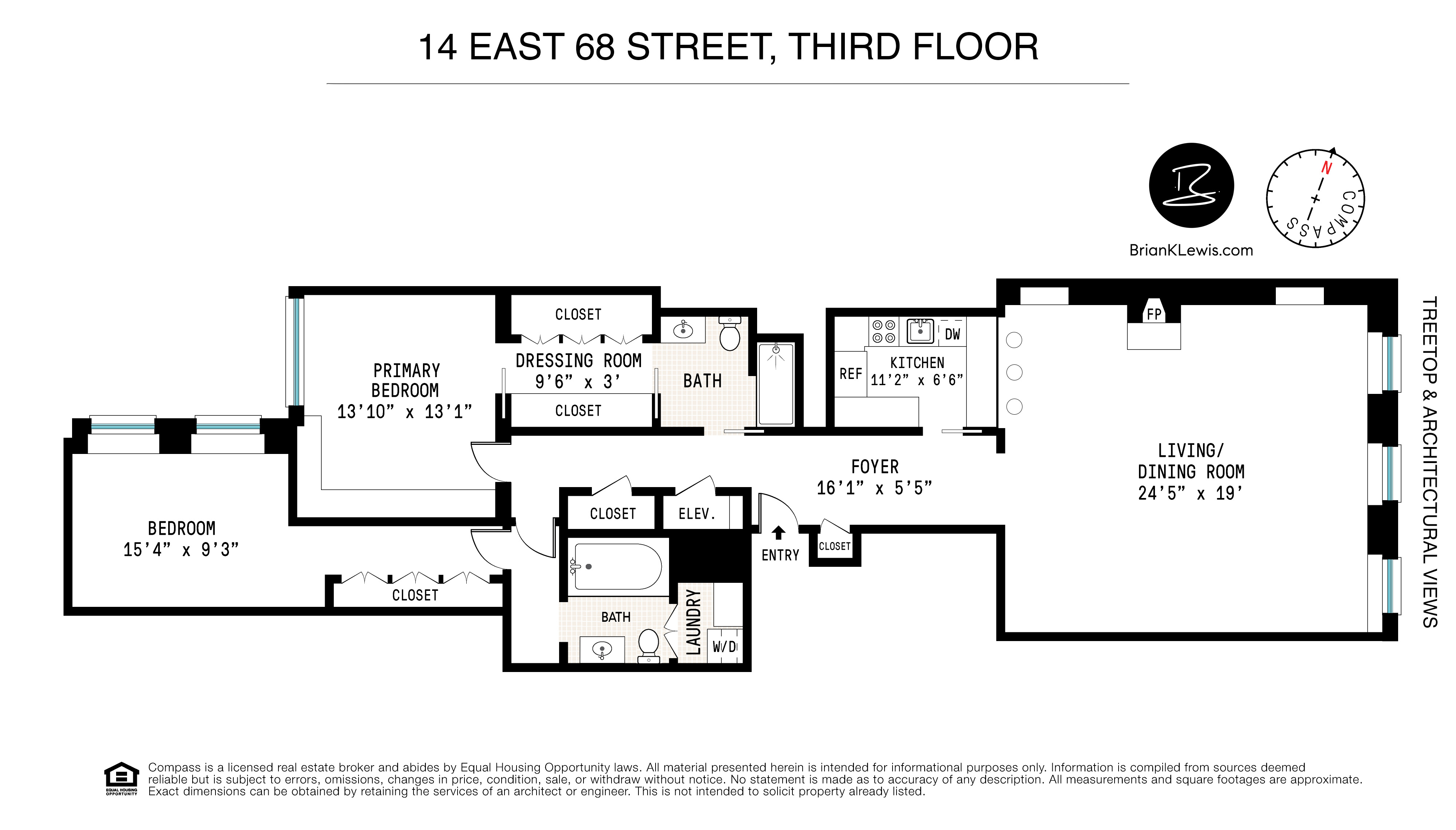 14 East 68th Street, Unit 3 Manhattan, NY 10065 - Photo 16 of 16 a black and white photo of a living room