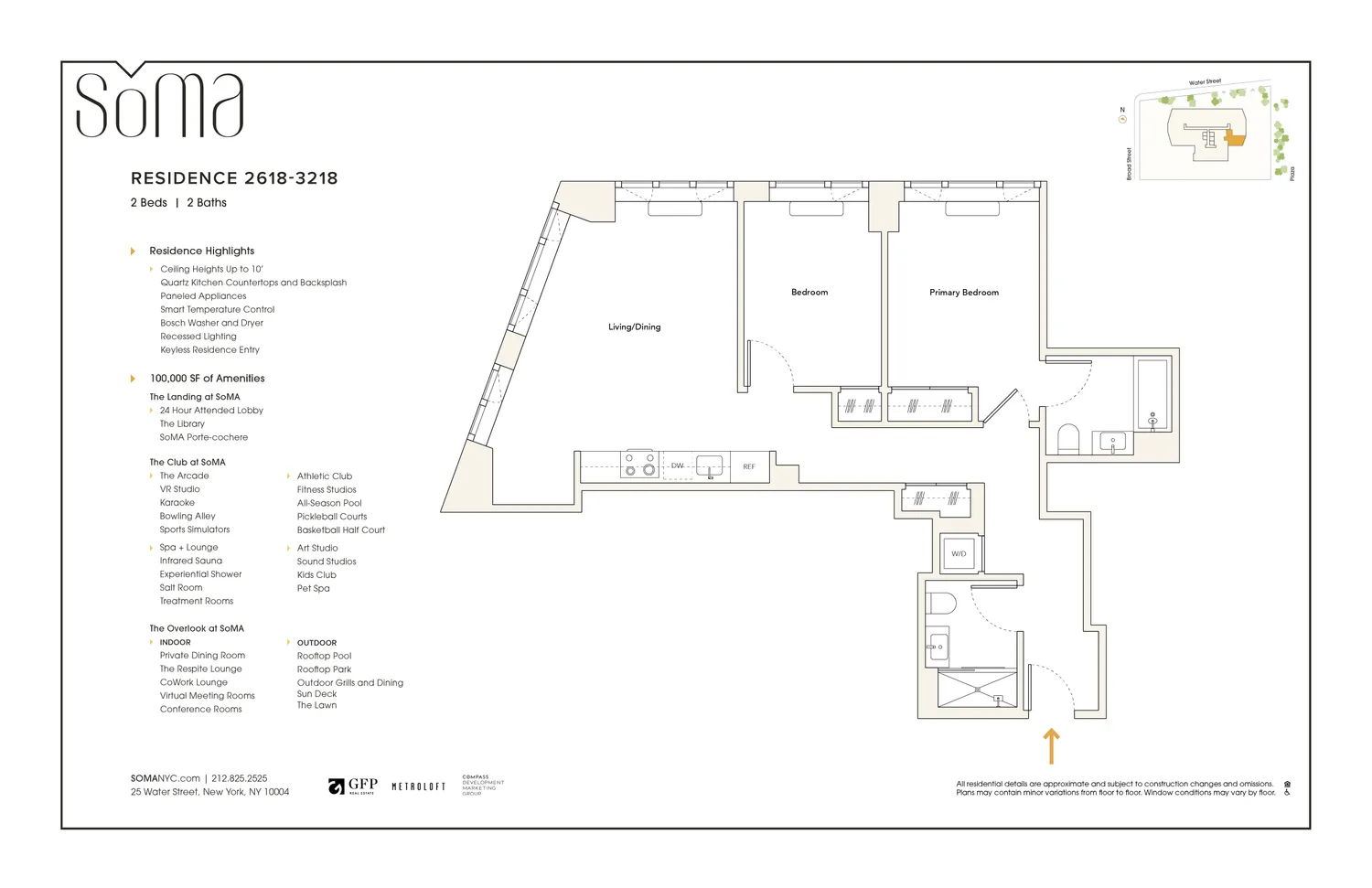 $9,130 | 25 Water Street, Unit 3018 | Financial District