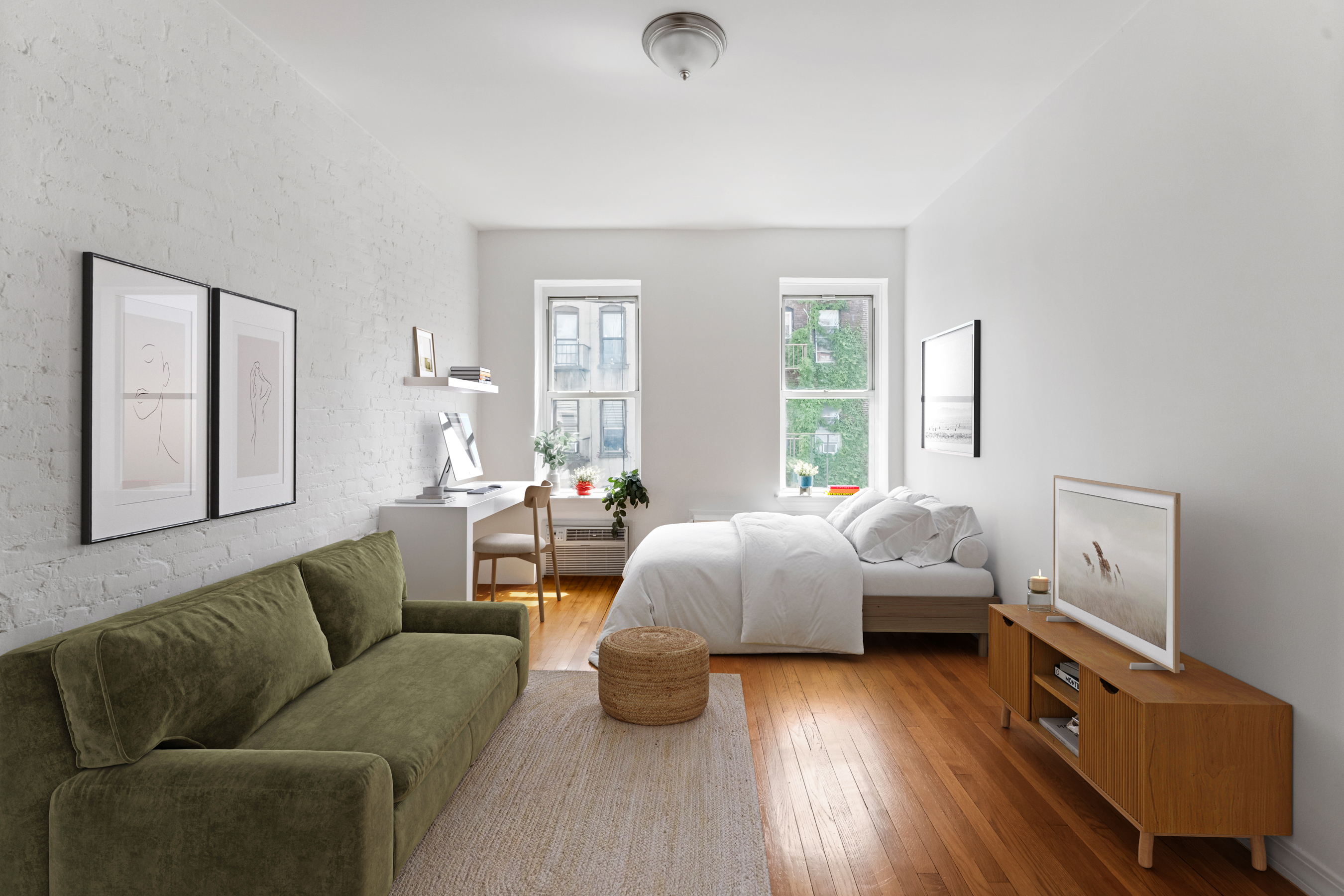 482 East 74th Street, Unit 5C Manhattan, NY 10021 - Photo 1 of 8 a living room with furniture and a large window