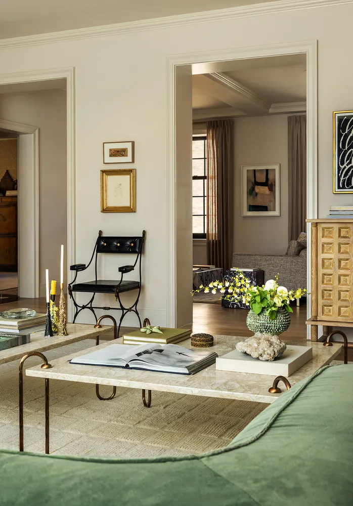 a view of a lobby area with furniture