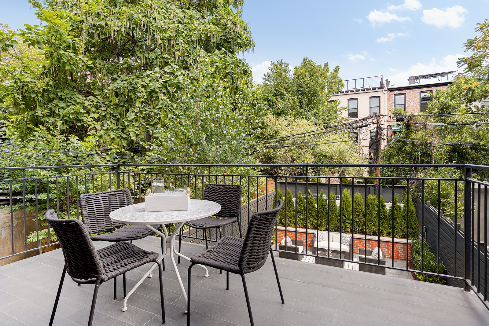 281 Jefferson Avenue Brooklyn, NY 11216 - Photo 5 of 25 a view of a chairs and table in the balcony