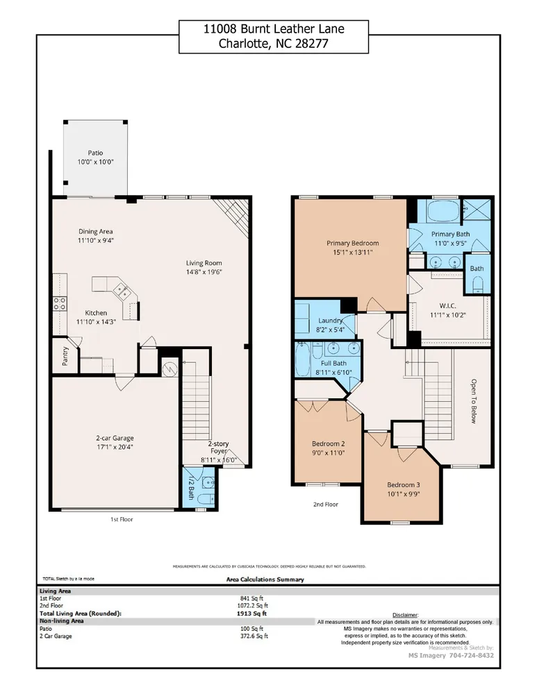 $459,900 | 11008 Burnt Leather Lane, Charlotte, NC 28277