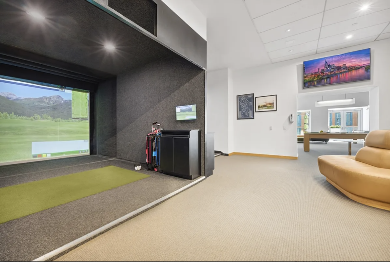 Spruce Street, Unit 12A Manhattan, NY 10038 - Photo 10 of 18 a living room with furniture and a large window