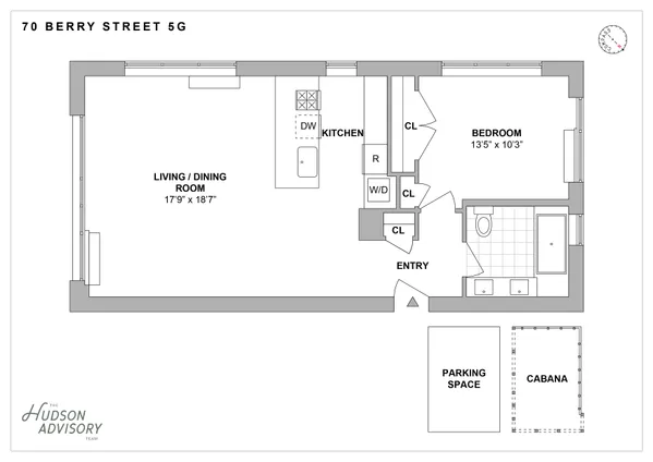 $5,850 | 70 Berry Street, Unit 5G | Williamsburg