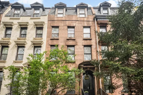 a front view of a multi story building