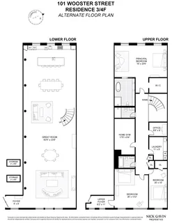 $6,995,000 | 101 Wooster Street, Unit 3F/4F | SoHo