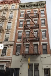 a front view of a building