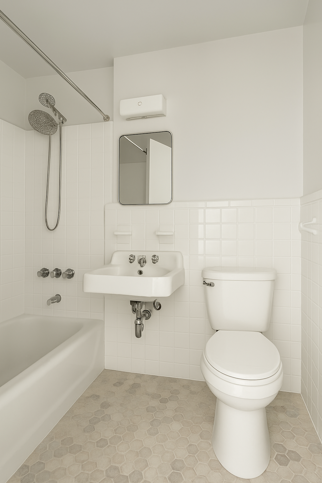 332 West 101st Street, Unit 5F Manhattan, NY 10025 - Photo 5 of 8 a bathroom with a sink a toilet and shower