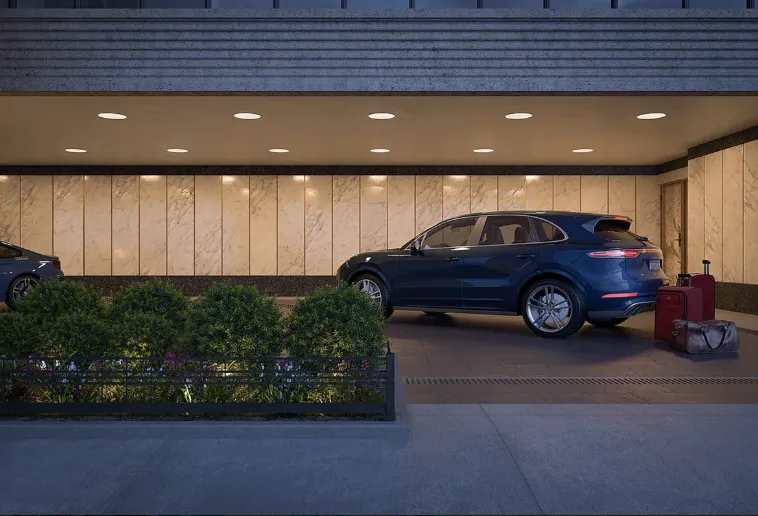 a car parked in parking