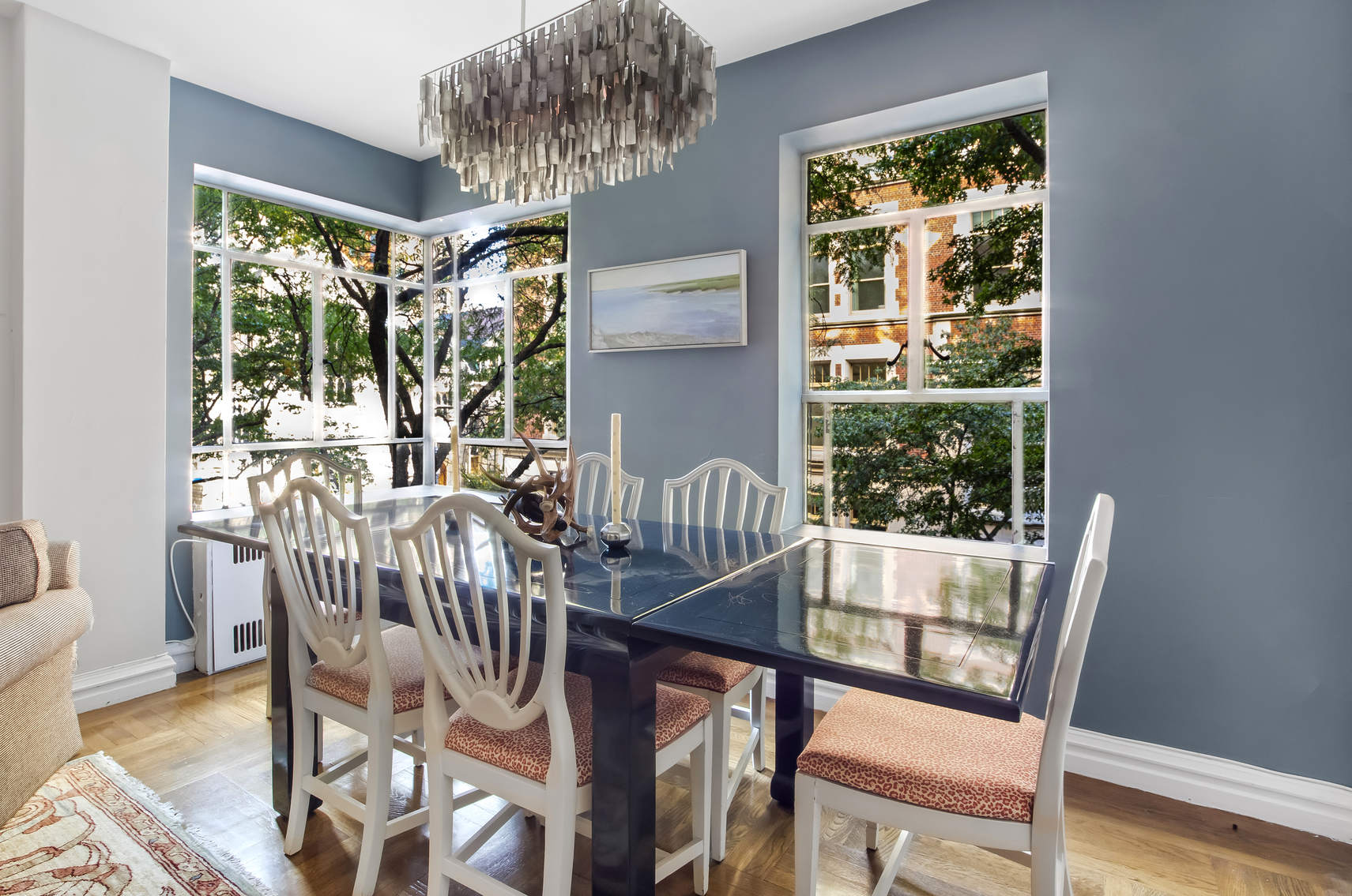 565 West End Avenue, Unit 3C Manhattan, NY 10024 - Photo 6 of 15 a view of a dining room with furniture window and outside view