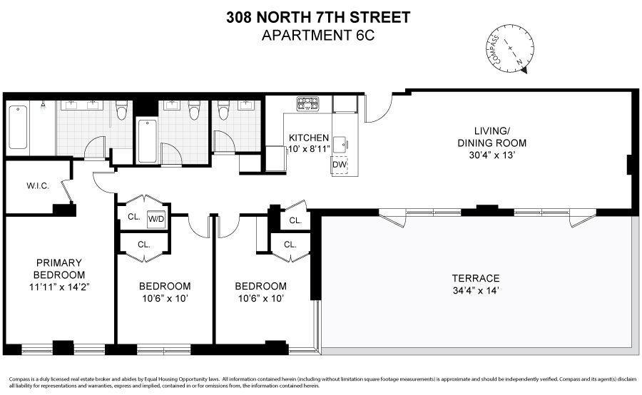 308 North 7th Street, Unit 6C Brooklyn, NY 11211 - Photo 11 of 11 Gallery Image 11