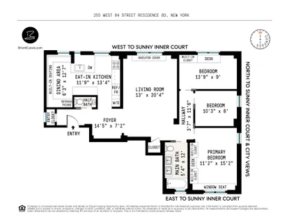 $1,695,000 | 255 West 84th Street, Unit 8DD | Upper West Side