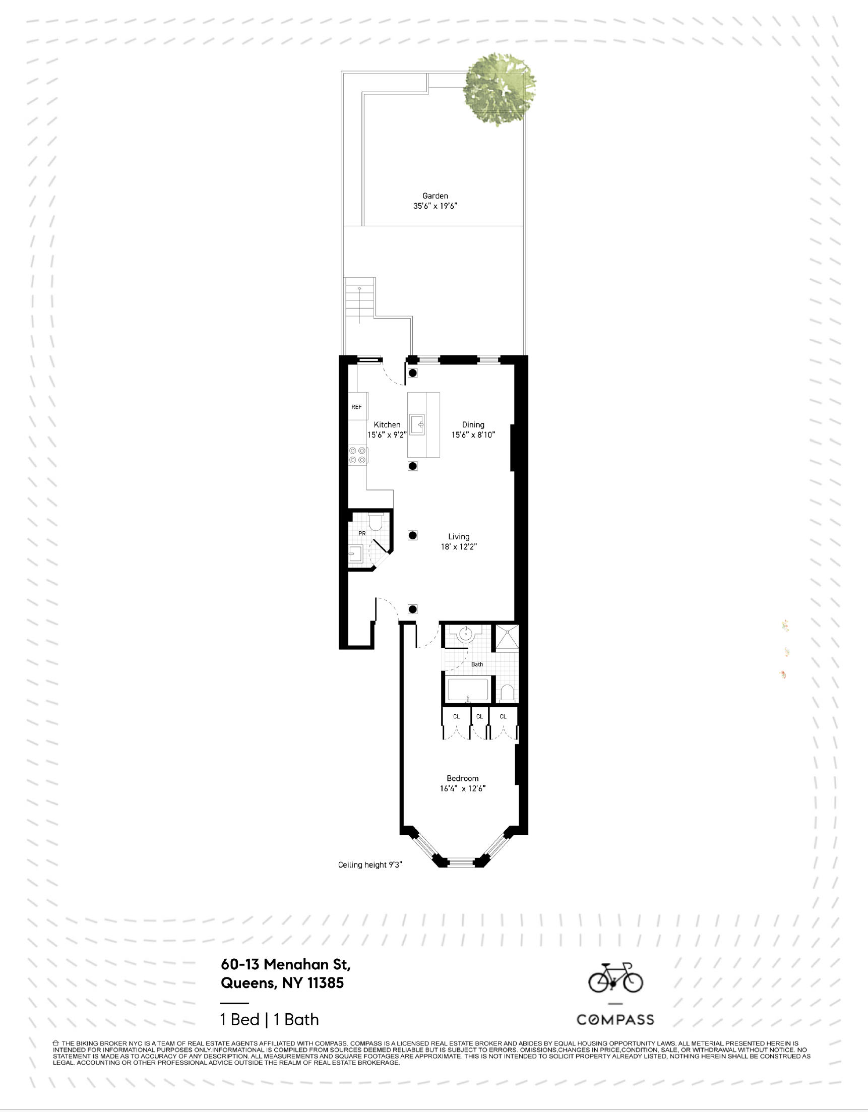 60-13 Menahan Street, Unit 1 Queens, NY 11385 - Photo 19 of 19 a picture of a room with a bench