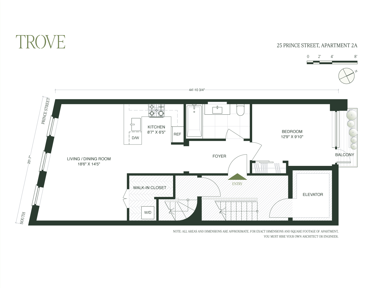25 Prince Street, Unit 2A Manhattan, NY 10012 - Photo 11 of 11 a picture of a floor plan