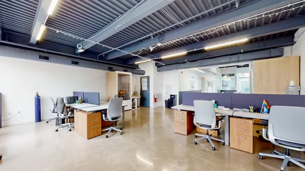 a room with furniture