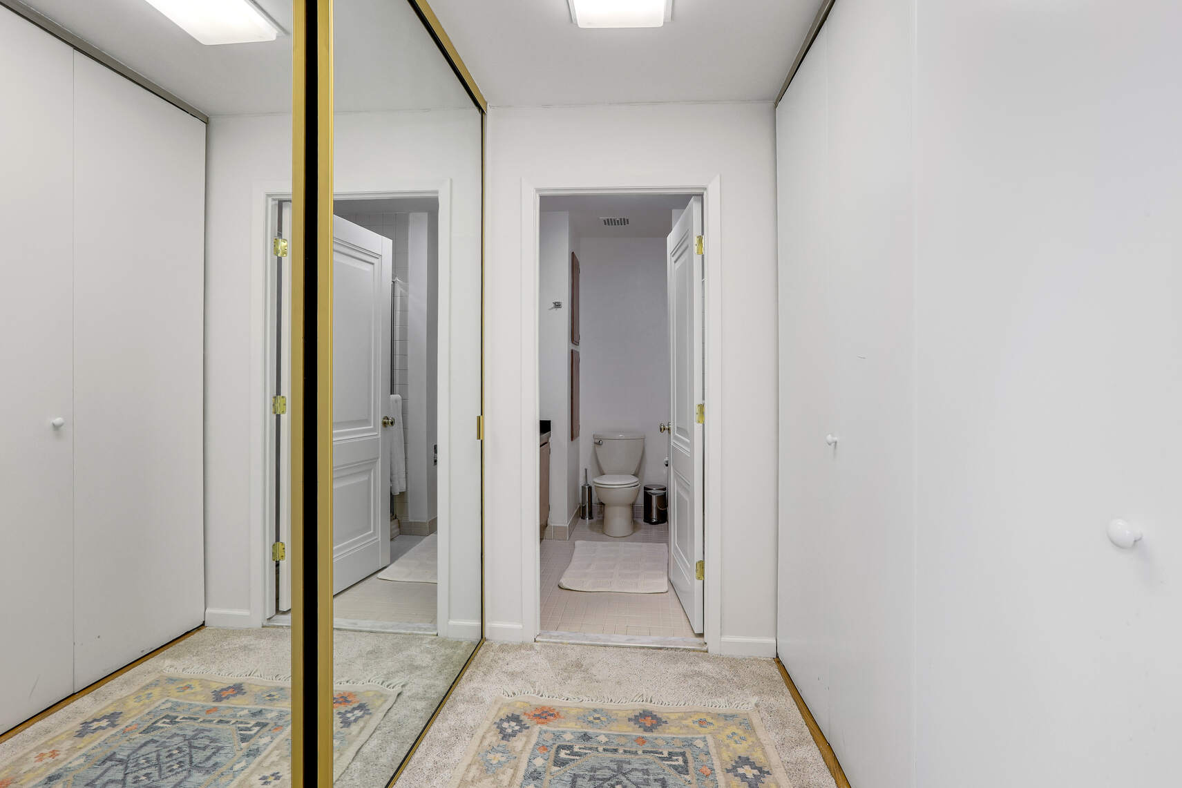 35 East 12th Street, Unit 8C Manhattan, NY 10003 - Photo 11 of 22 a view of a hallway with bathroom