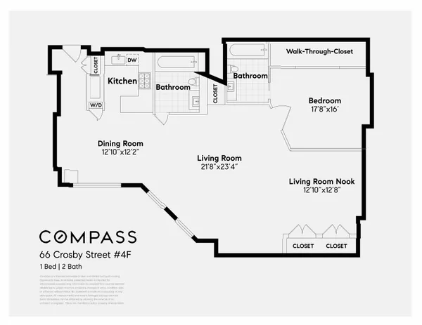$9,700 | 66 Crosby Street, Unit 4F | SoHo