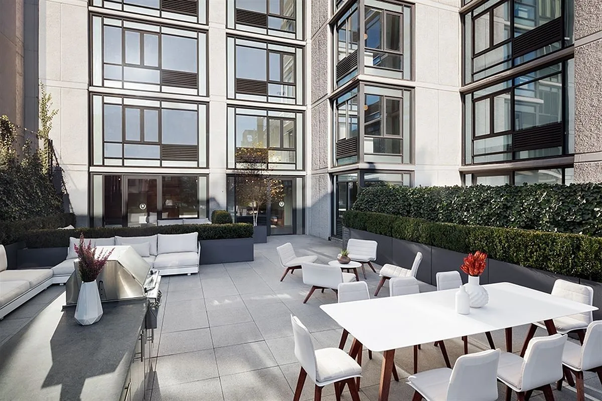 385 1st Avenue, Unit 10G Manhattan, NY 10010 - Photo 20 of 22 a view of a patio filled with furniture