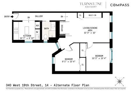 $949,000 | 340 West 19th Street, Unit 14 | Chelsea
