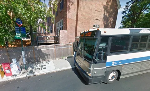 a car parked in front of a building