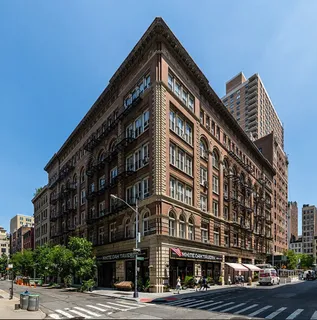 a front view of a building