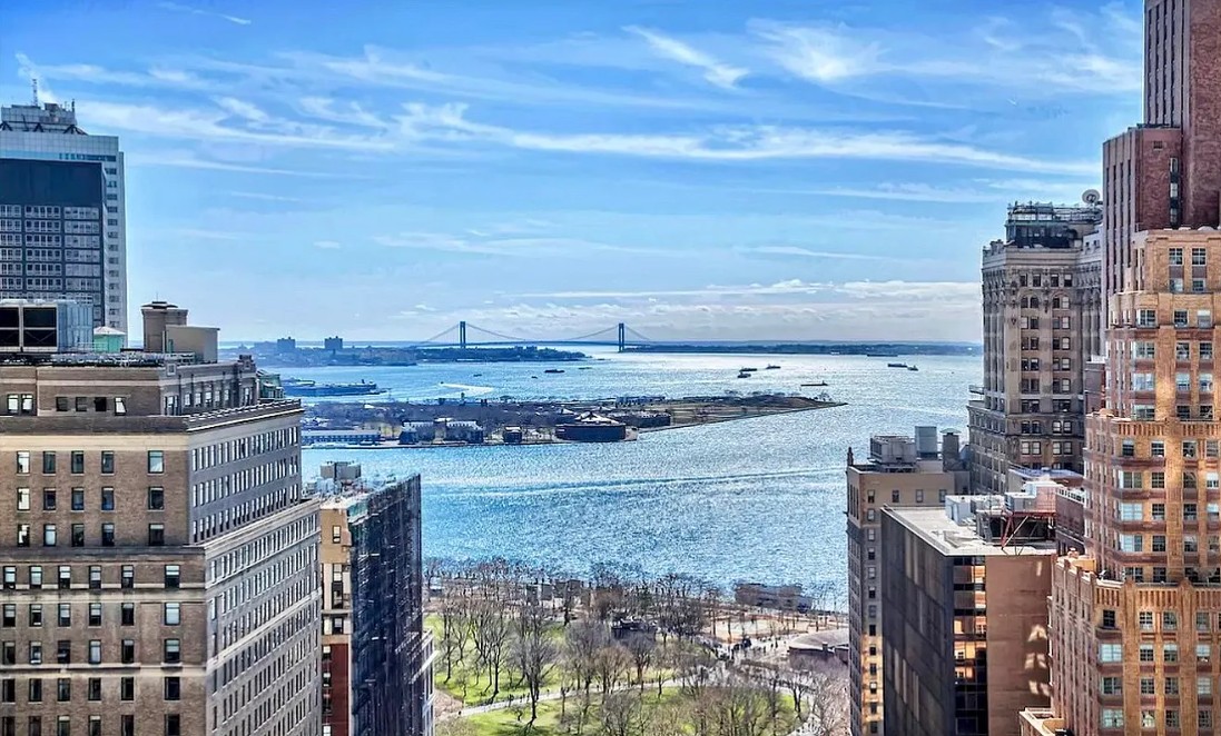 88 Greenwich Street, Unit 1218 Manhattan, NY 10006 - Photo 26 of 30 a view of a city with tall buildings