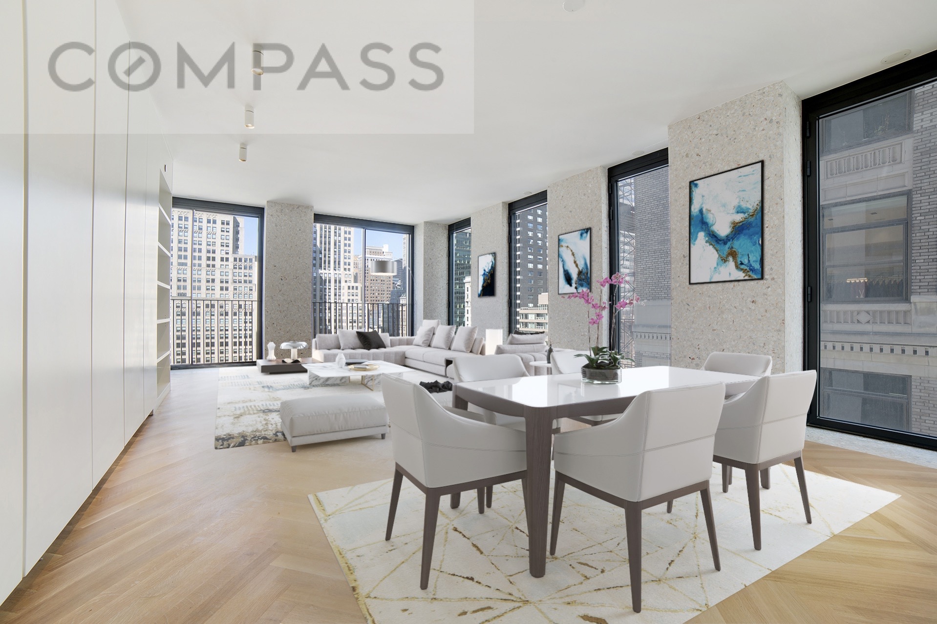 16 West 40th Street, Unit 21B Manhattan, NY 10018 - Photo 1 of 18 a view of a dining room with furniture