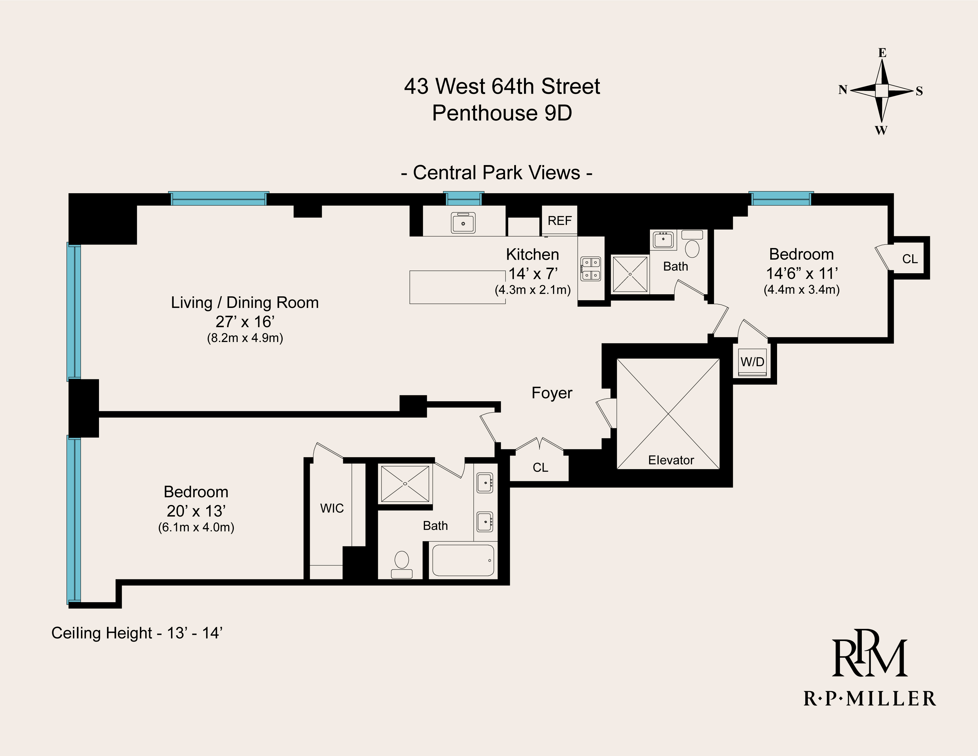 43 West 64th Street, Unit PH9D Manhattan, NY 10023 - Photo 37 of 37