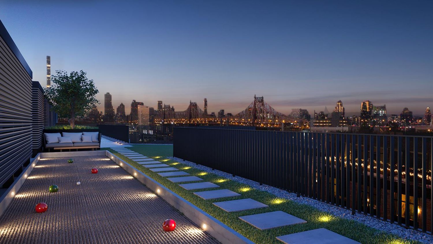 21-30 44th Drive, Unit 7D Queens, NY 11101 - Photo 12 of 14 a view of city and a balcony