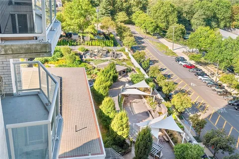 a view of a hallway with washer and dryer