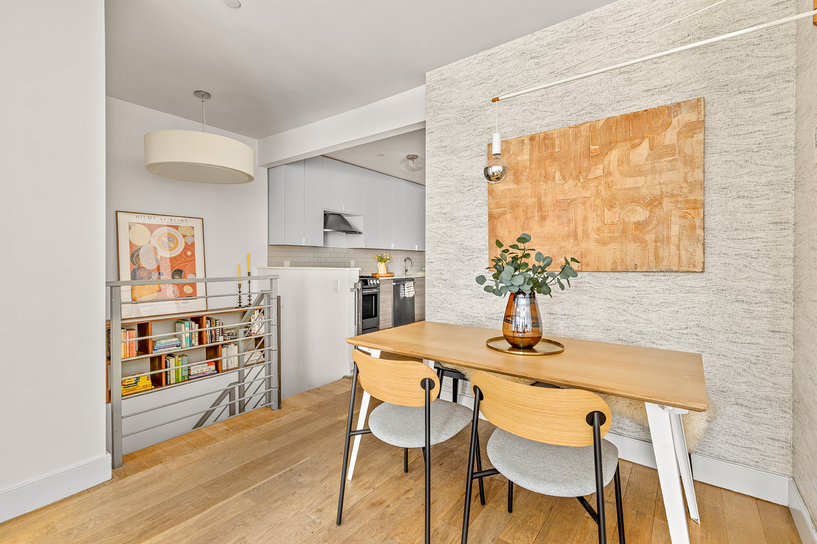516 Classon Avenue, Unit 1B Brooklyn, NY 11238 - Photo 5 of 17 a dining room with furniture and wooden floor